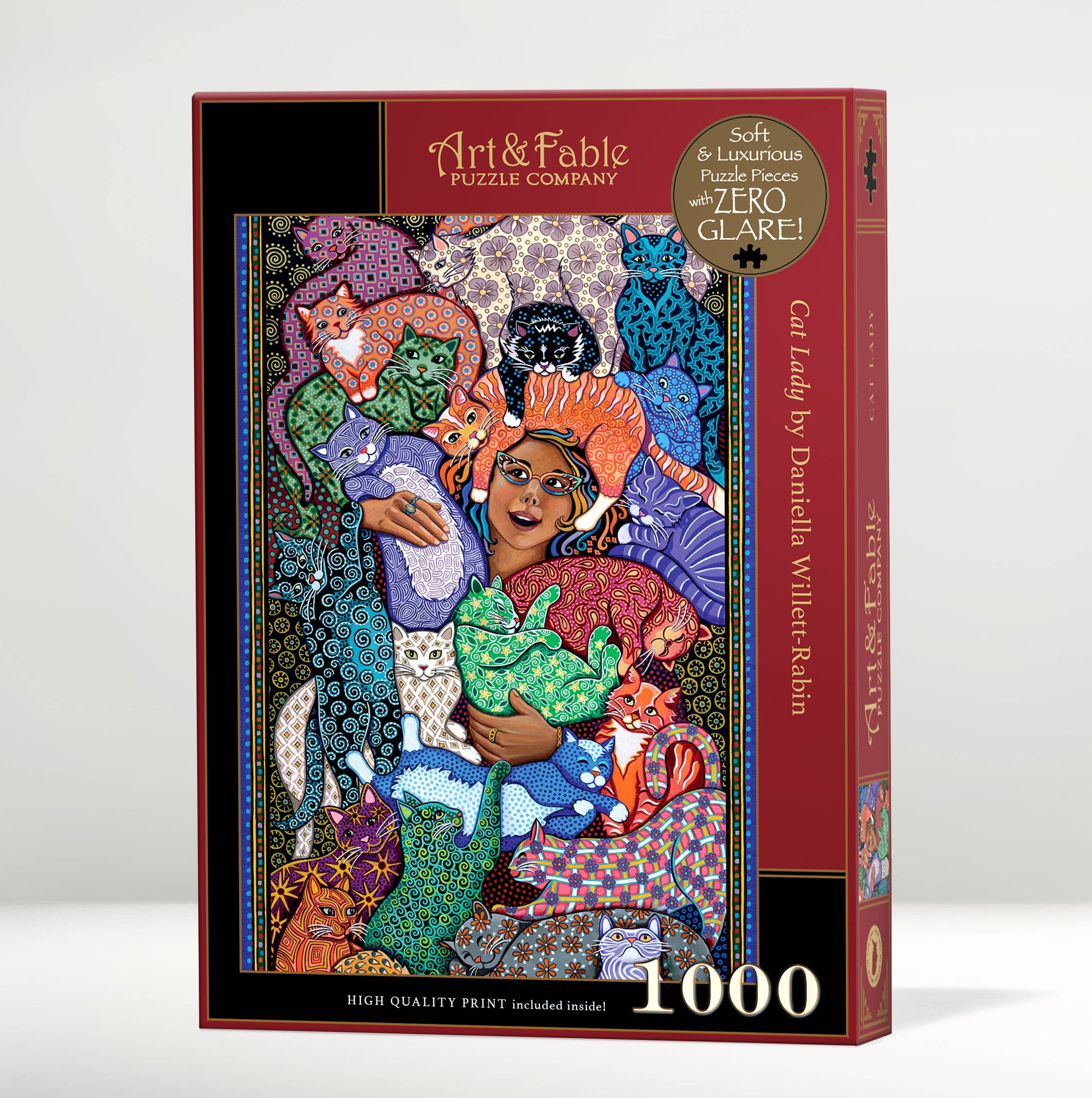 Cat Lady 1000 pc Velvet-Touch