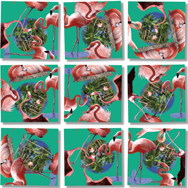 Flamingos Scramble Squares 4+