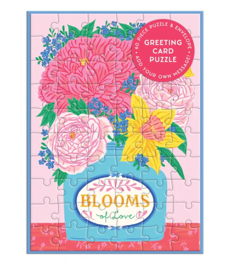 Blooms Of Love Greeting Card Puzzle 60 Pc