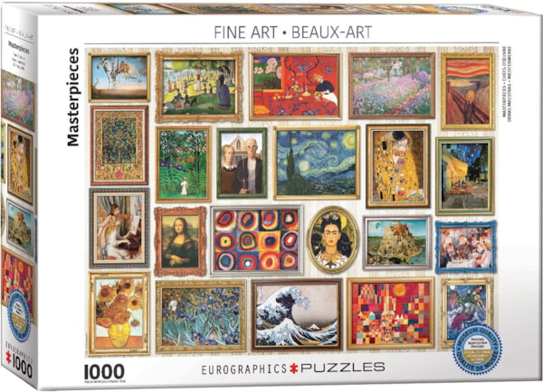 Masterpieces 1000 pc collage