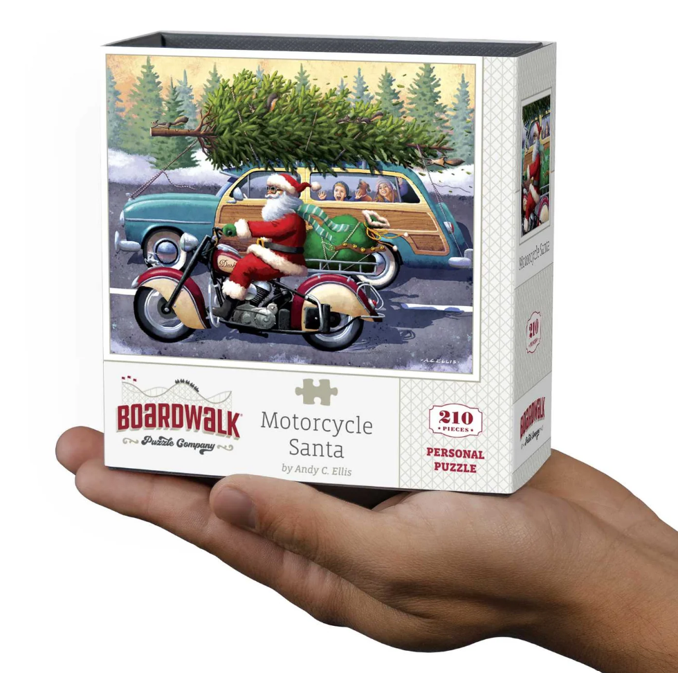Motorcycle Santa, Personal Puzzle, 210 pc