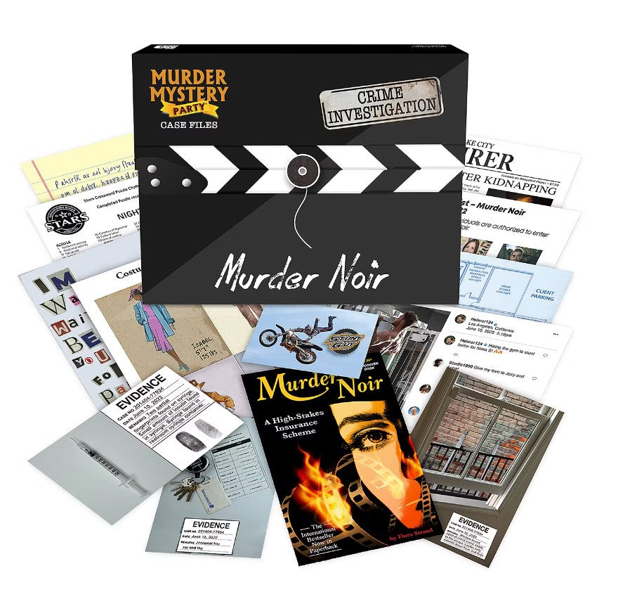 Murder Noir Live Mission Game Murder Mystery case files 14+ one or more players
