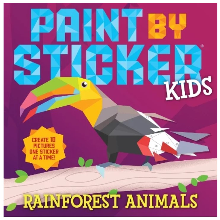 Paint By Sticker Rainforest Animals 6+