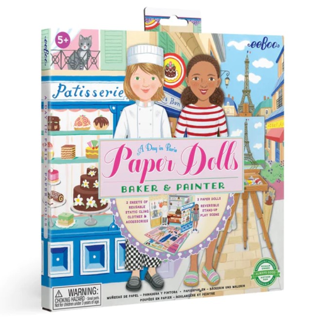 A Day In Paris Baker & Painter Paper Dolls 5+