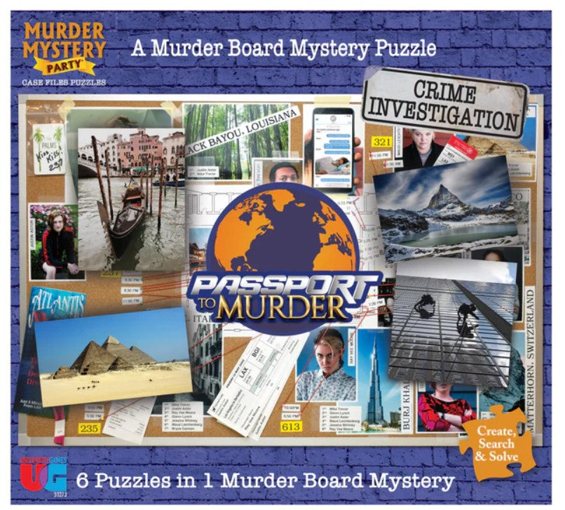 Passport To Murder Case Files And Puzzles 750 Pc, 5 X 50 Pc 15+  1 or more Players