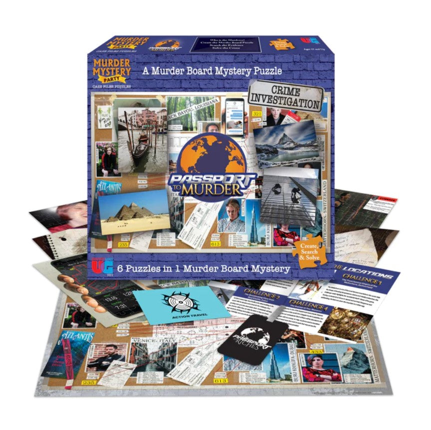 Passport To Murder Case Files And Puzzles 750 Pc, 5 X 50 Pc 15+  1 or more Players
