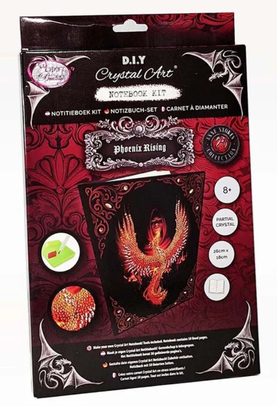 Crystal Art Phoenix Rising Notebook Kit 8+