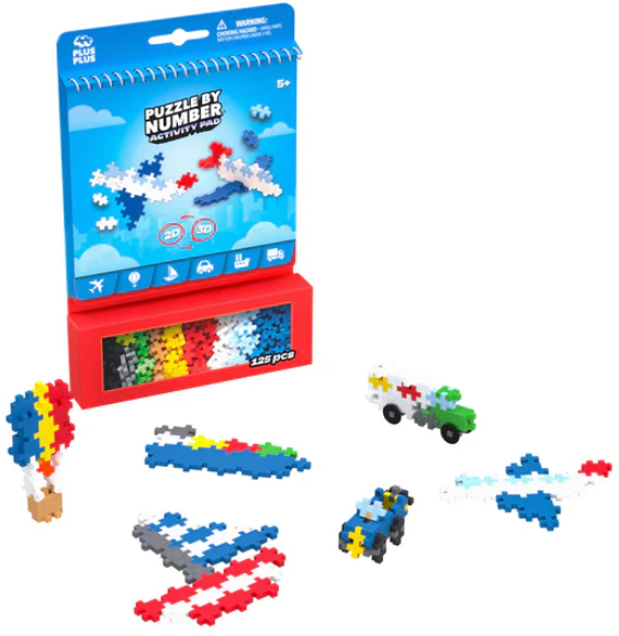 Transportation Puzzle By Number Kit 125 Pc 5+