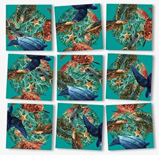 Sea Turtles Scramble Squares 4+
