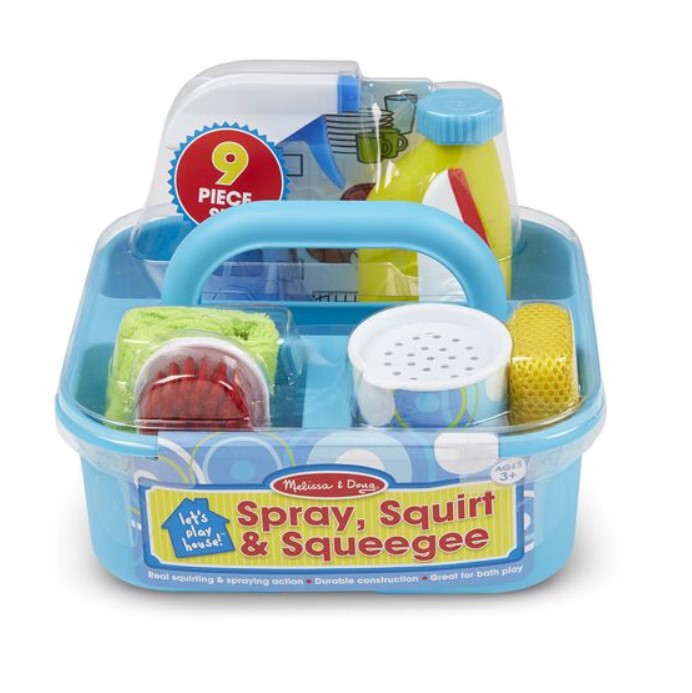 Lets Play House! Spray Squirt Squeegee! Cleaning Play Set 3+