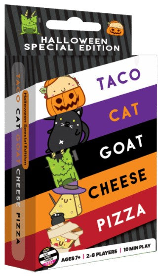 Taco Cat Goat Cheese Pizza Game, Halloween Edition 7+ 2-8 players