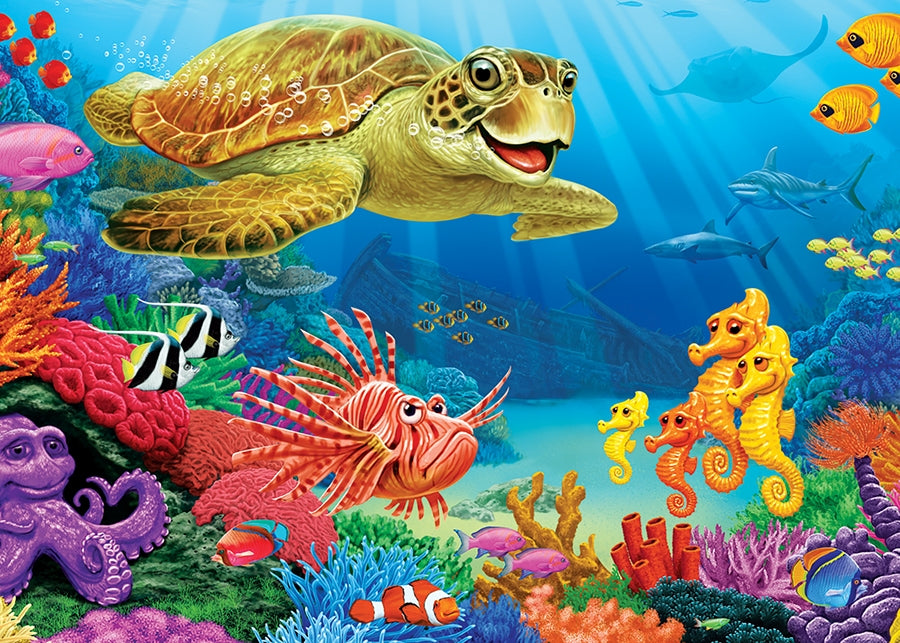 Undersea Turtle 35 Pc Tray 3+