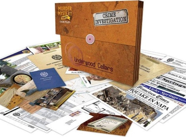 Underwood Cellars Murder Mystery Case Files 14+ one or more players