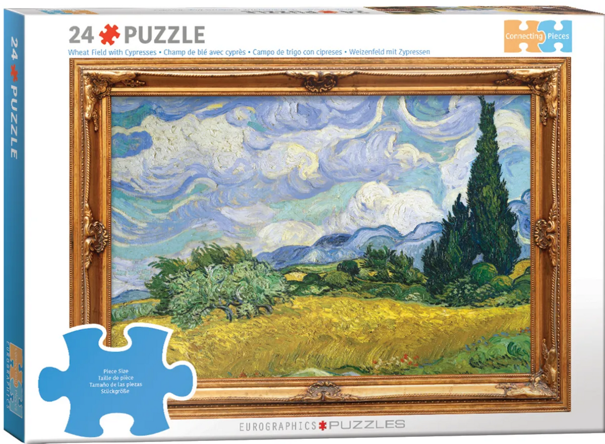 Wheat field with Cypresses 24 pc Large