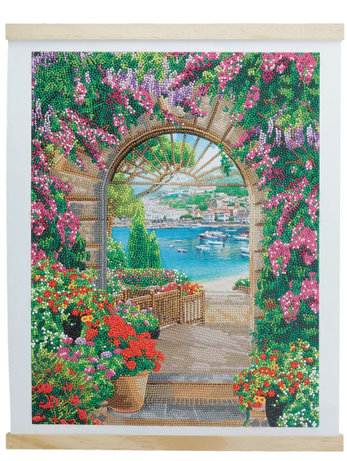 Window to Paradise Crystal Art Scroll Kit 8+